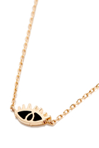 Yellow Gold Eye Necklace